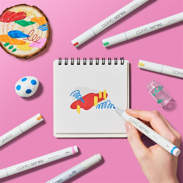 Copic-Acrea Paint Marker Set Of 6 Vivid Colours-Çizim Kalemi-10-milagron.live