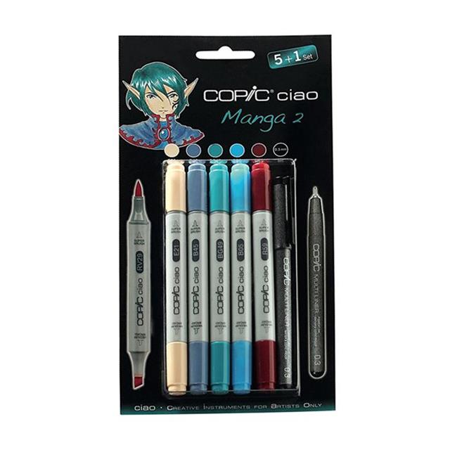Copic-Ciao Marker Çizim Kalemi Seti 5+1 Set Manga 2-Çizim Kalemi-2-milagron.live