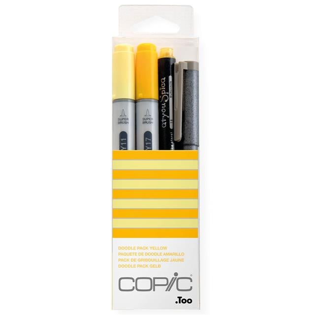 Copic-Copic Ciao Doodle Pack Yellow 4'lü Çizim Kalemi Seti-Çizim Kalemleri-1-milagron.live