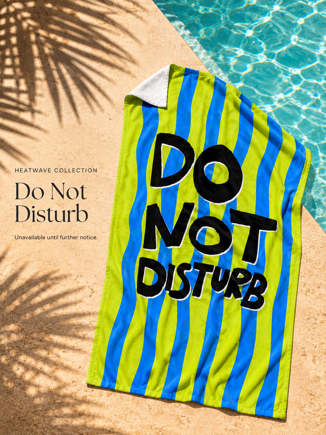 Heatwave Plaj Havlusu Do Not Disturb Yeşil