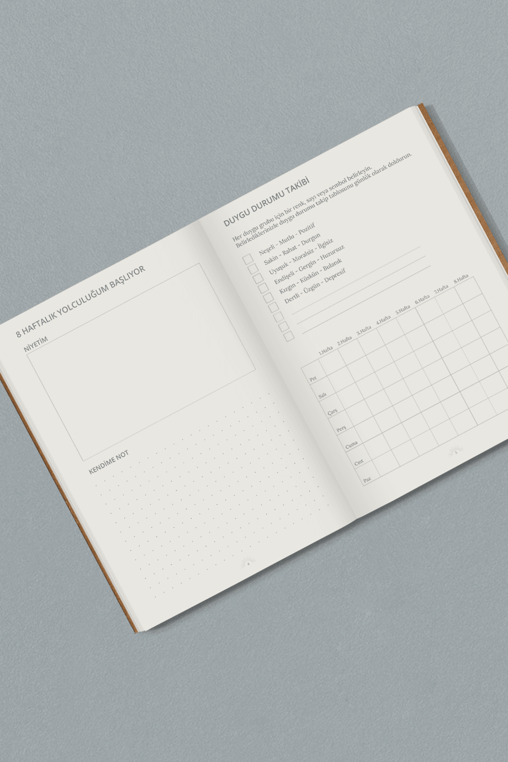 Daily Me Wellbeing-Wellbeing Journal (Türkçe)-Ajanda-3-milagron.live