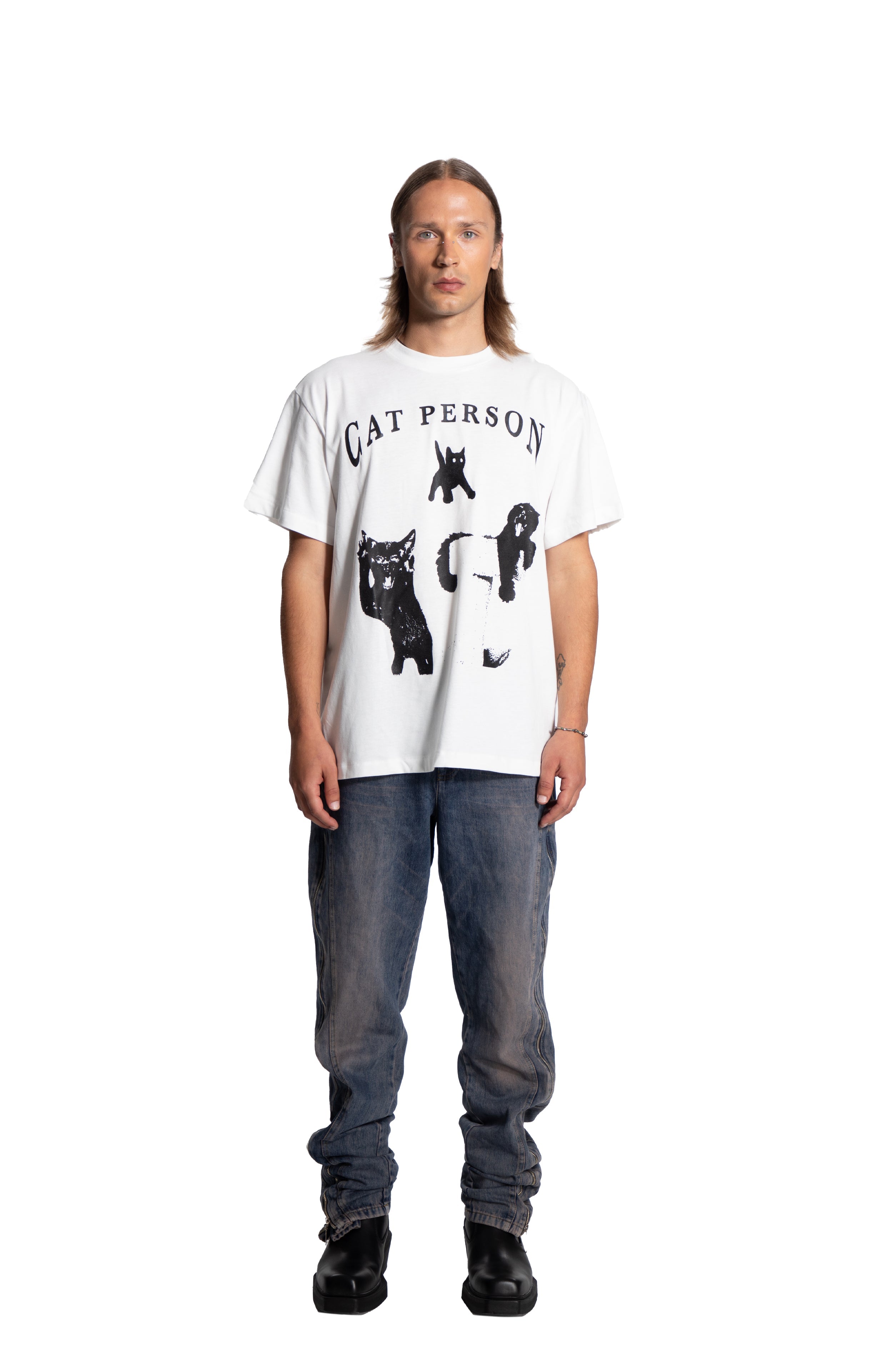 Cat Person Men'S T-Shirt