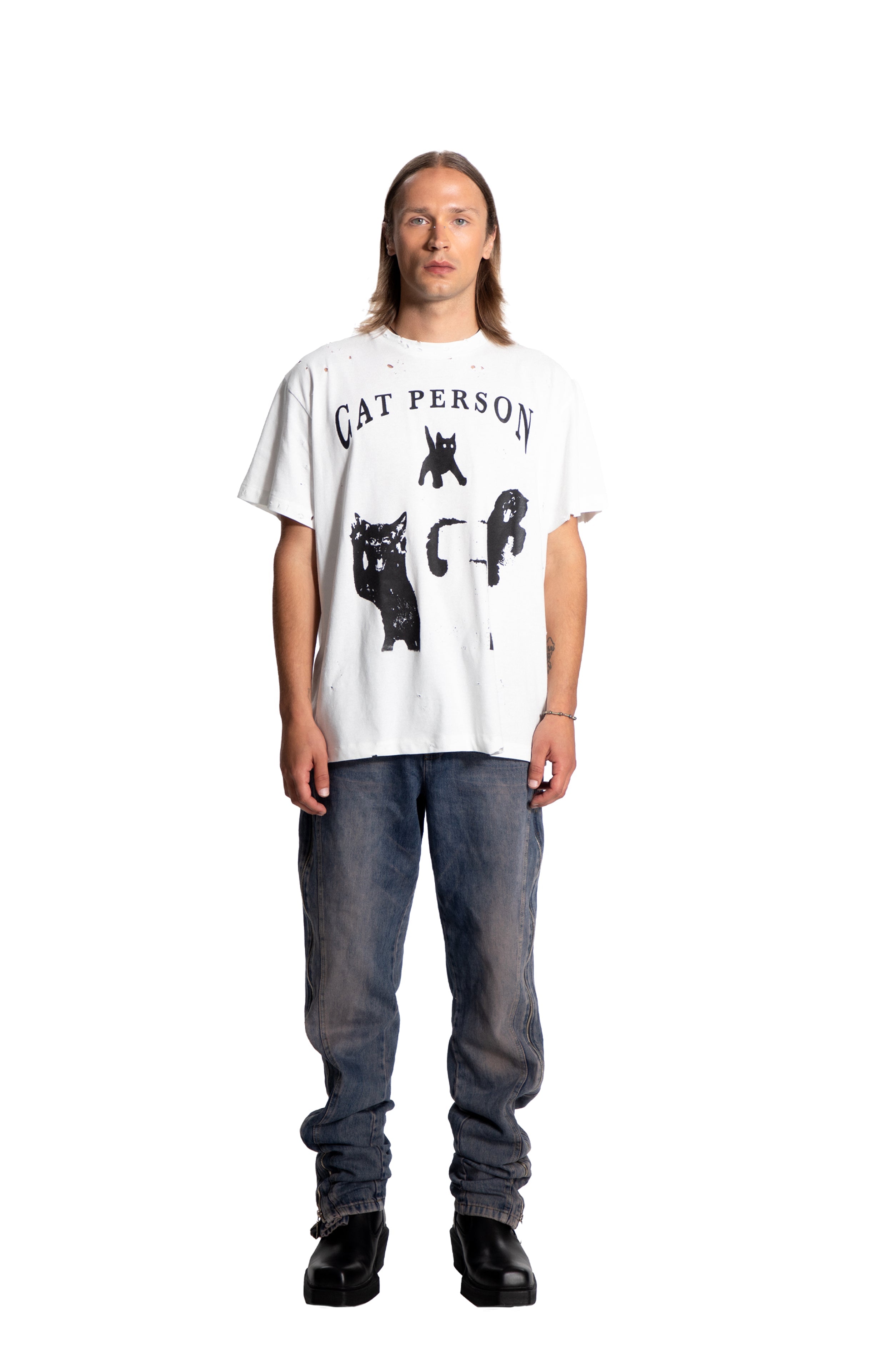Cat Person Men'S T-Shirt