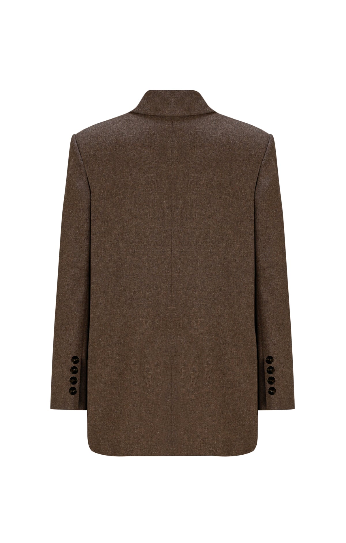 Death Is Easy-Taupe Brown Oversize Women’s Blazer-Blazer Ceket-5-milagron.live