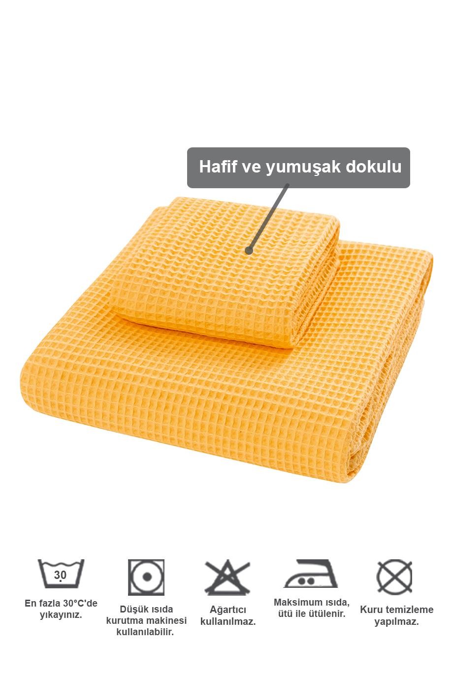 Denizli Concept-Waffle Banyo Havlu Seti̇-Havlu Seti-3-milagron.live