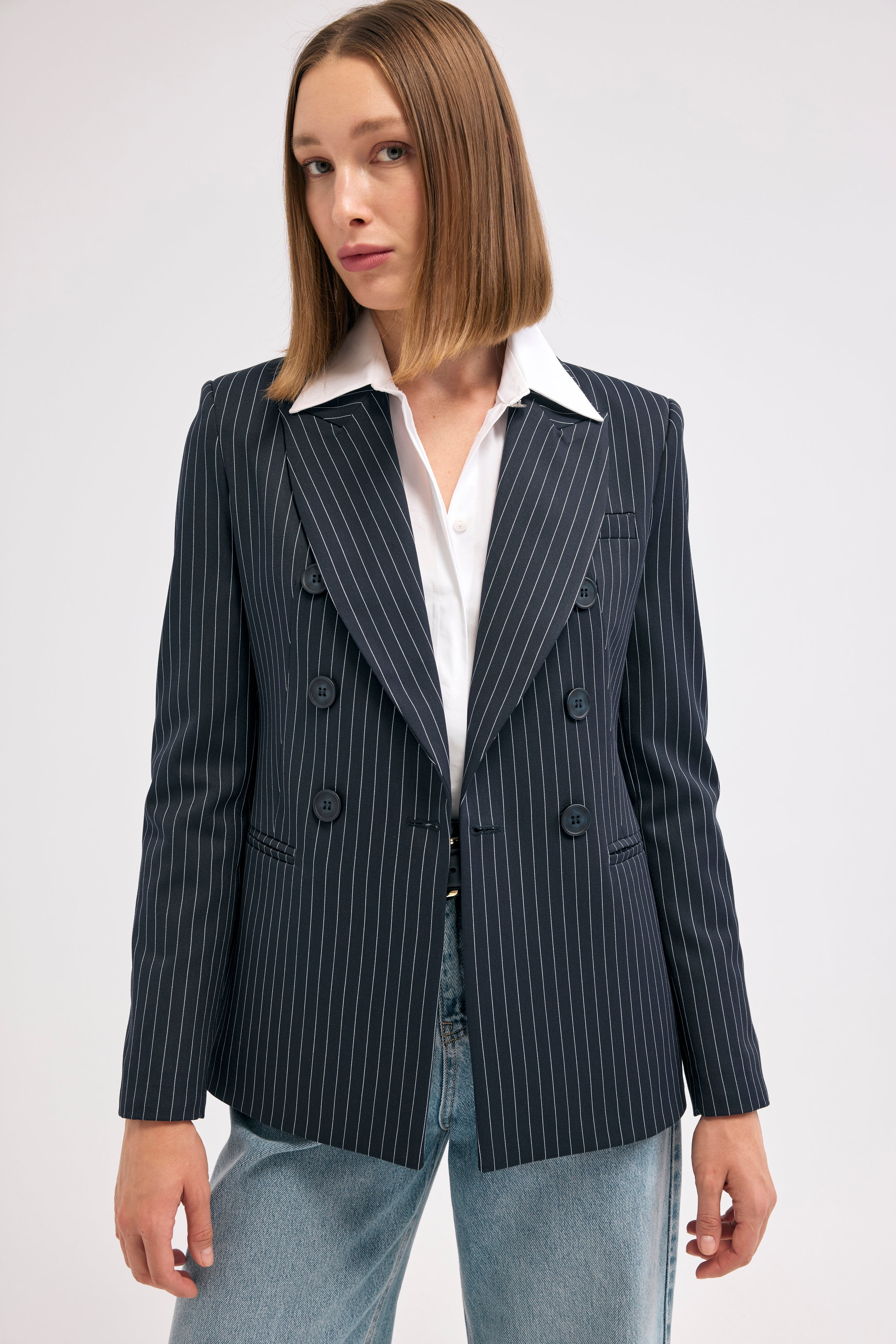 Diagonal-Blazer Ceket-Ceket-2-milagron.live