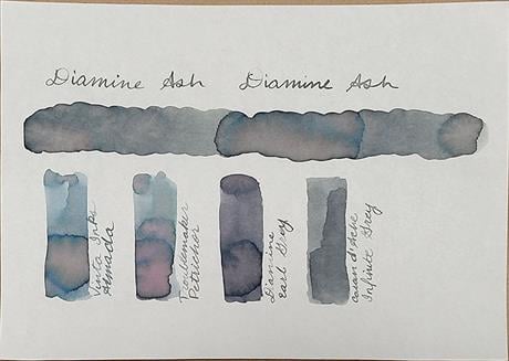 Diamine-Diamine Inkvent Collection şişe Mürekkep 50ml Ash-Mürekkep-2-milagron.live