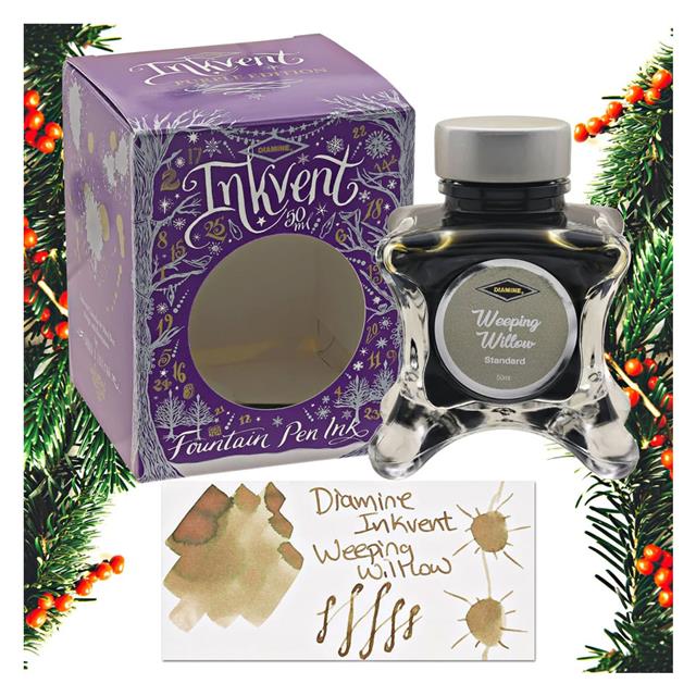 Diamine-Inkvent Purple Collection Mürekkep 50ml Weeping Willow-Şişe Mürekkep-1-milagron.live