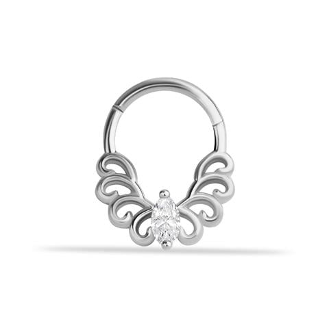 14 Ayar Altın Melek Minimal Halka Piercing