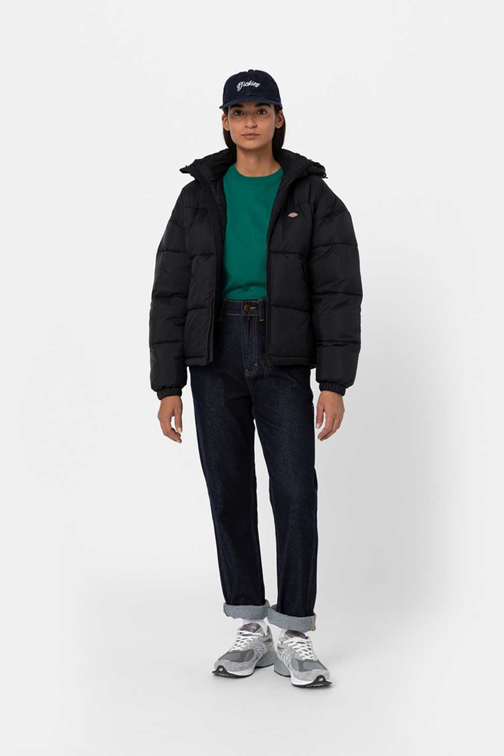 Dickies-Alatna Oversized Puffer Black-Ceket-3-milagron.live