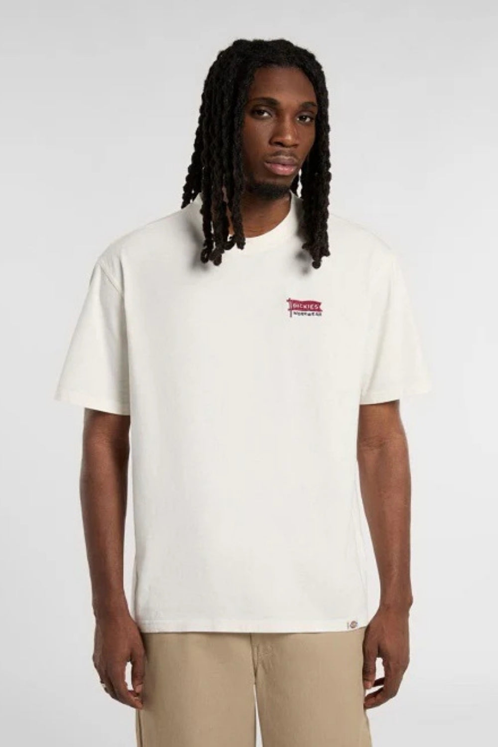 Dickies-Flag Tee SS Egret-T-Shirts-1-milagron.live
