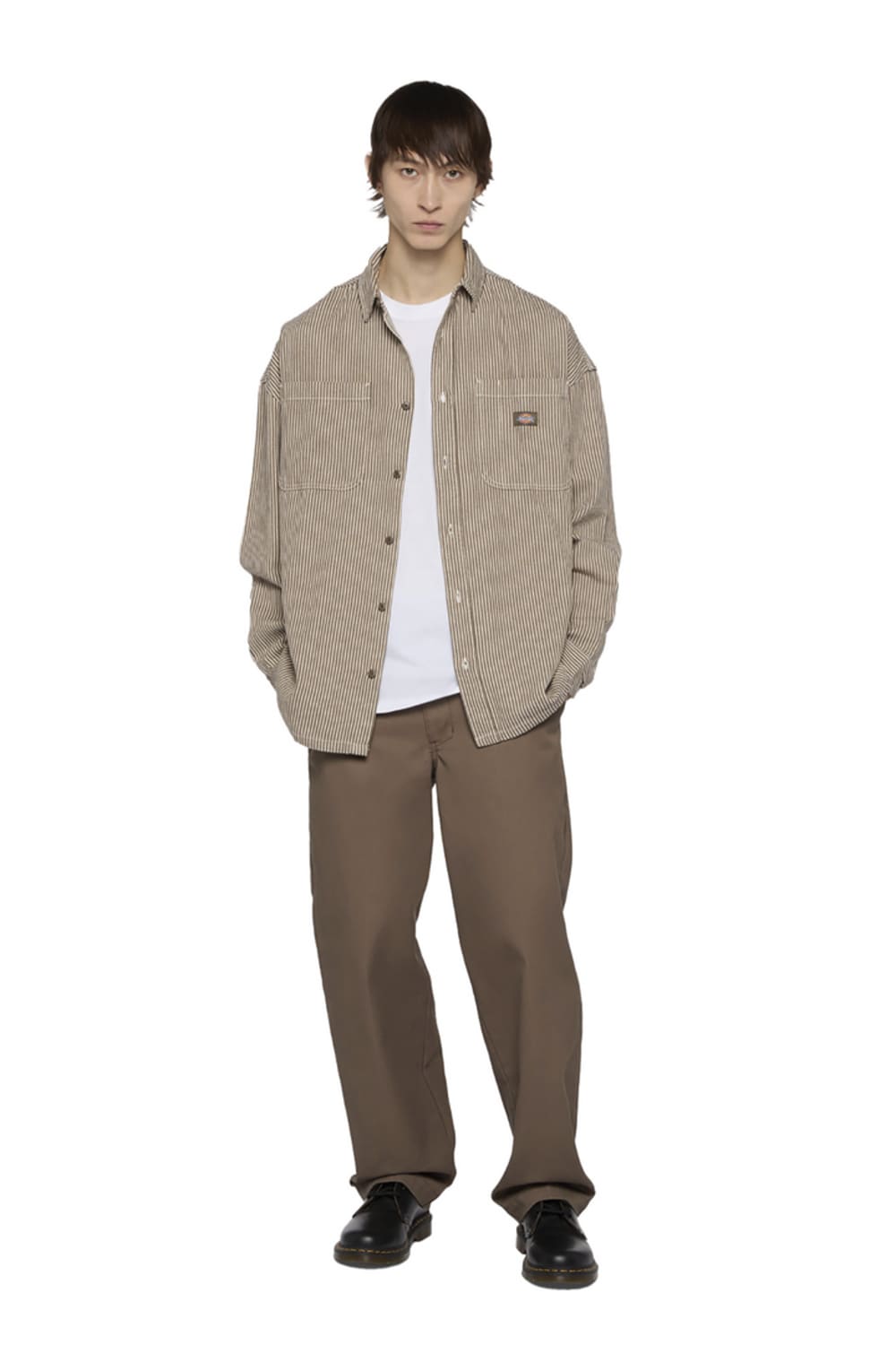 Dickies-Hickory Shirt LS Mushroom-Gömlek-3-milagron.live
