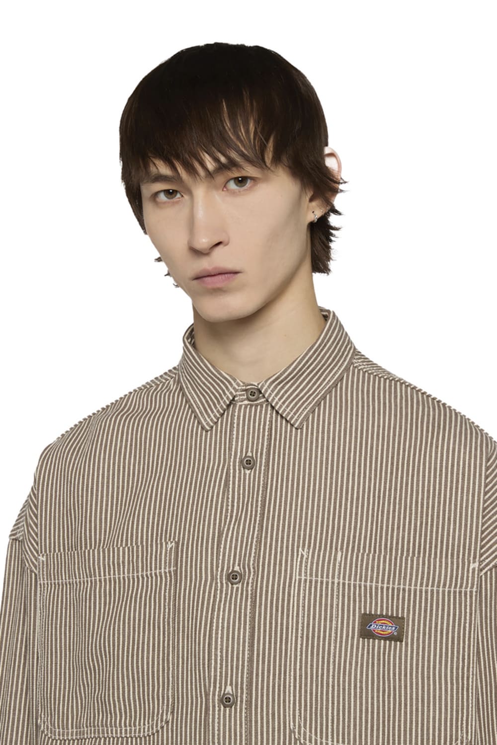 Dickies-Hickory Shirt LS Mushroom-Gömlek-4-milagron.live