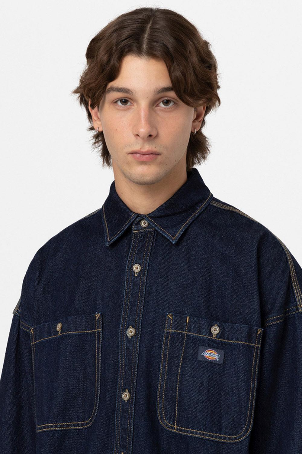 Dickies-Houston Shirt Rinsed-Gömlek-1-milagron.live