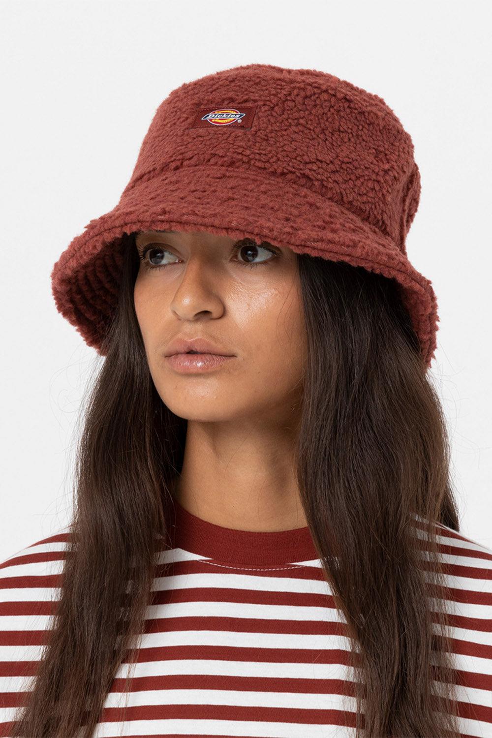 Dickies-Red Chute Bucket Fired Brick-Bucket Hat-2-milagron.live