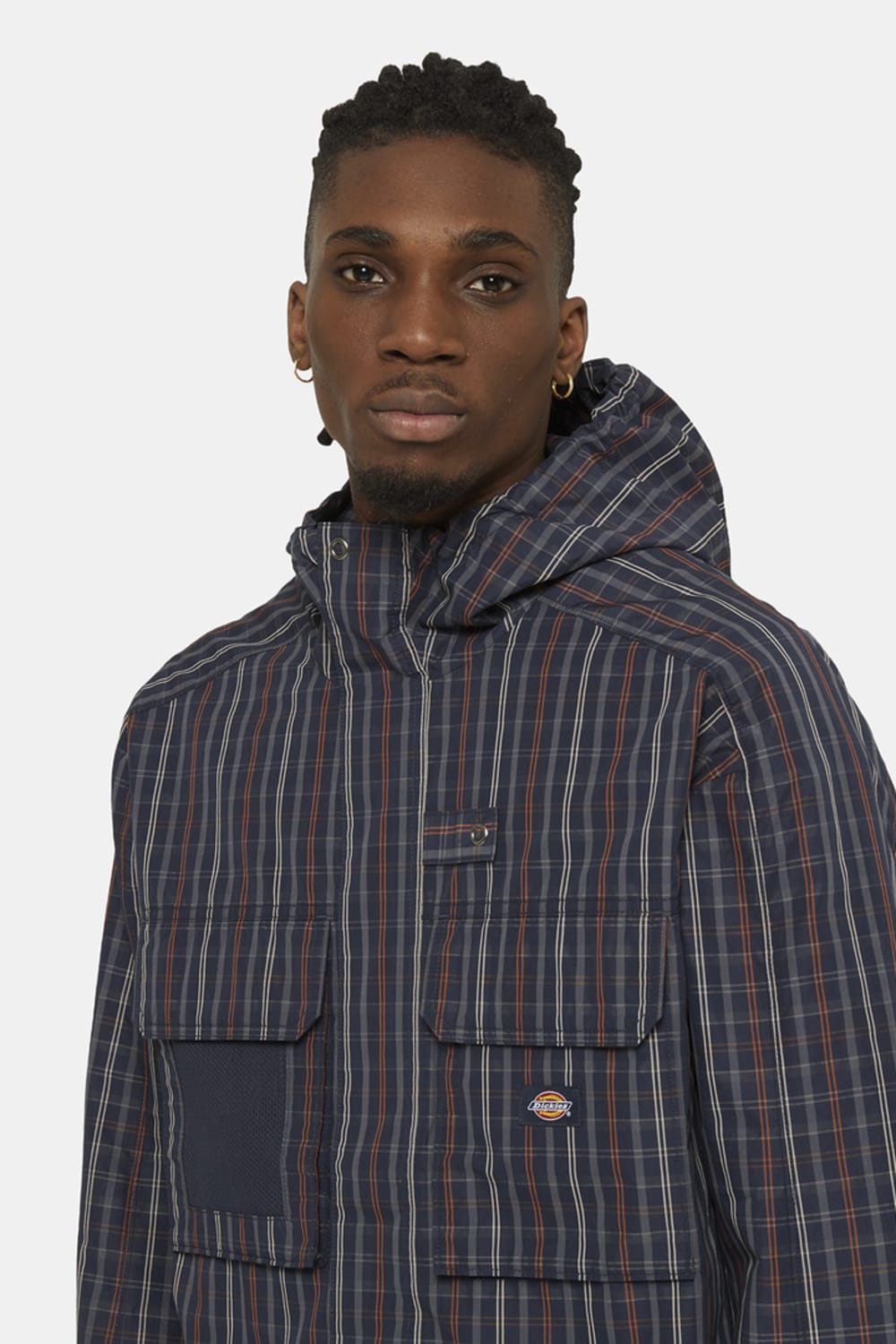 Dickies-Surry Jacket Outdoor Check Navy-Ceket-3-milagron.live