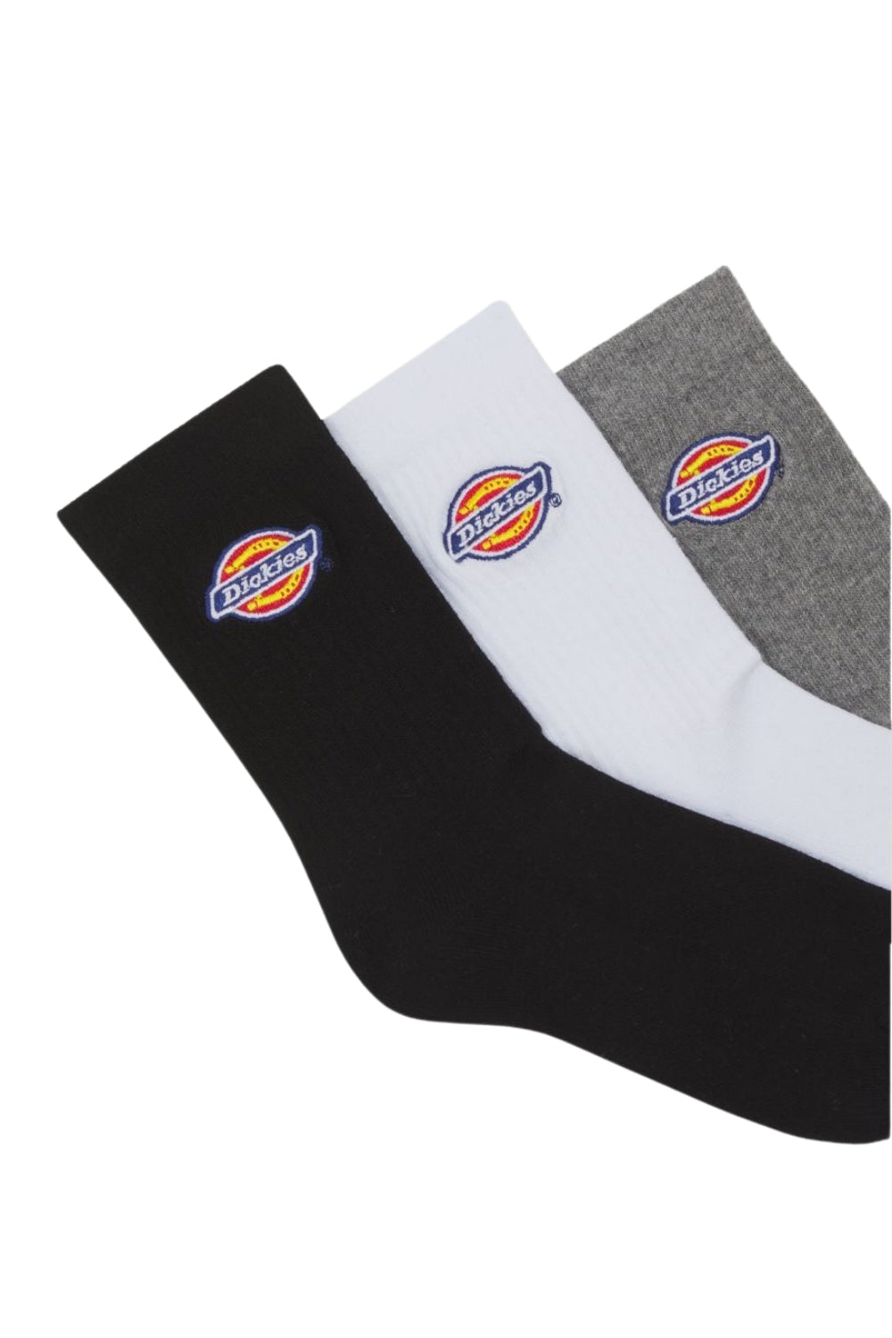 Dickies-Valley Grove Kids Socks 3 Pack Grey Melange-Çorap-2-milagron.live
