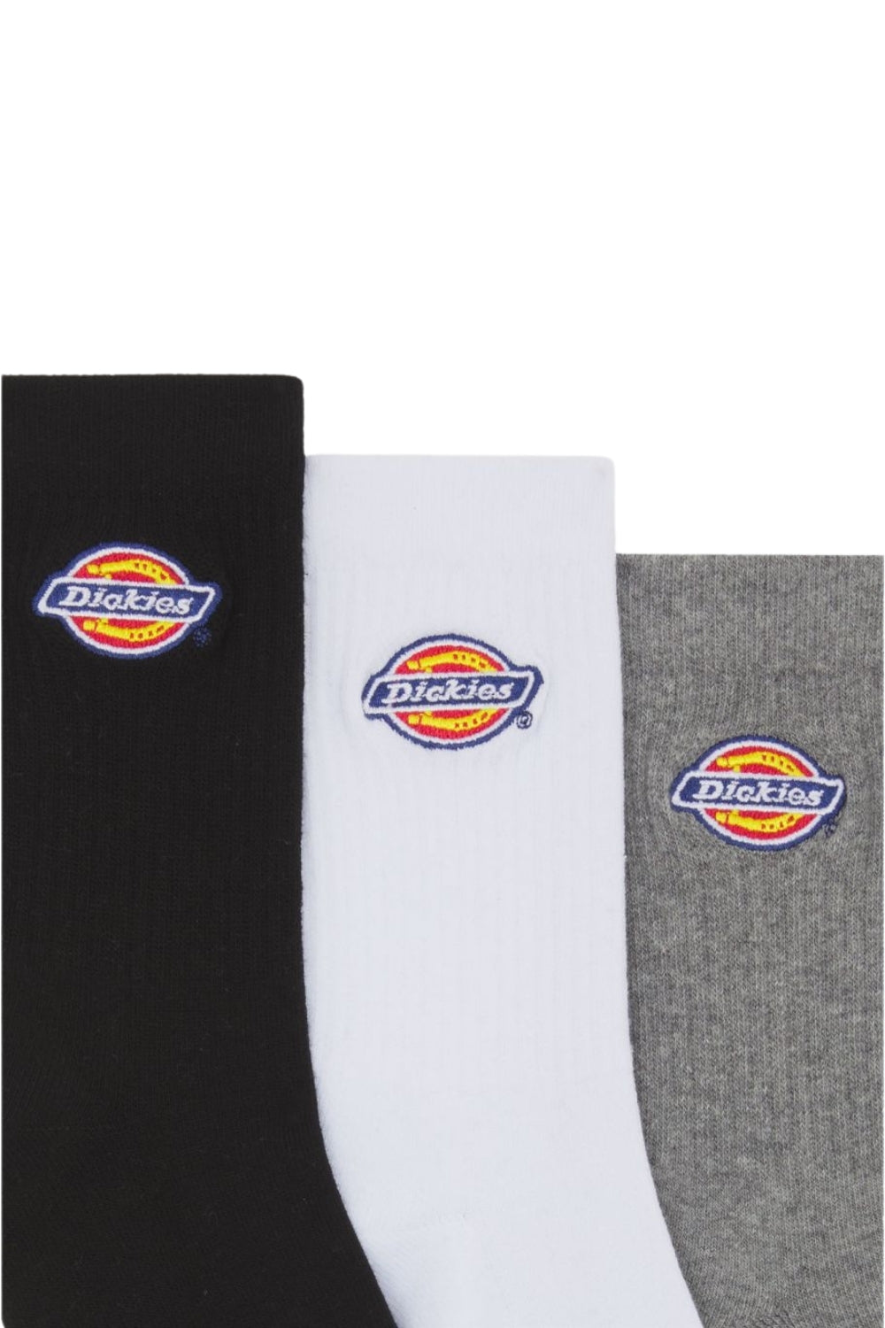 Dickies-Valley Grove Kids Socks 3 Pack Grey Melange-Çorap-3-milagron.live