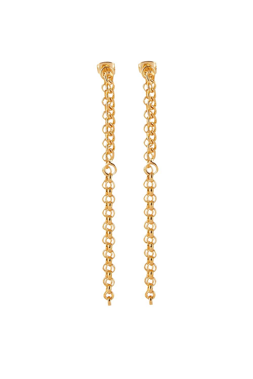 Dieci Dita-Different Chain Earring-Küpe-1-milagron.live