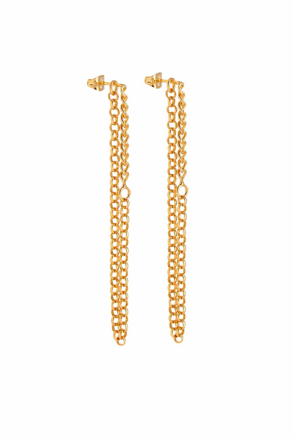 Dieci Dita-Different Chain Earring-Küpe-2-milagron.live