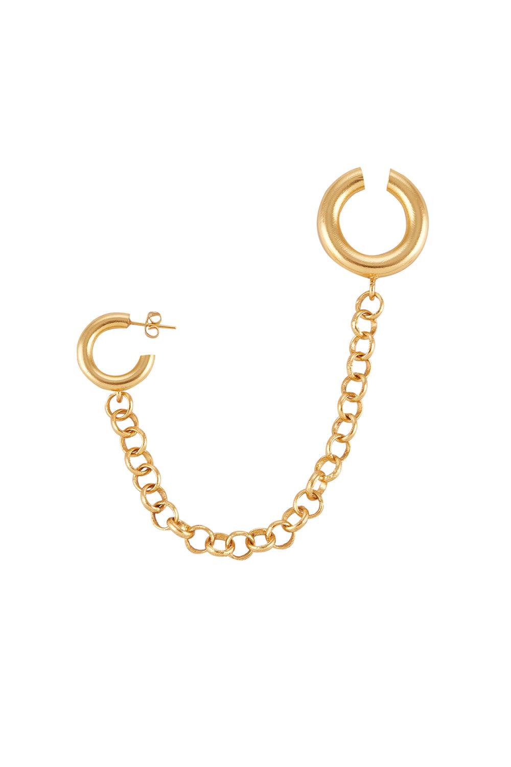 Dieci Dita-Regula Cuff And Earring-Küpe-1-milagron.live
