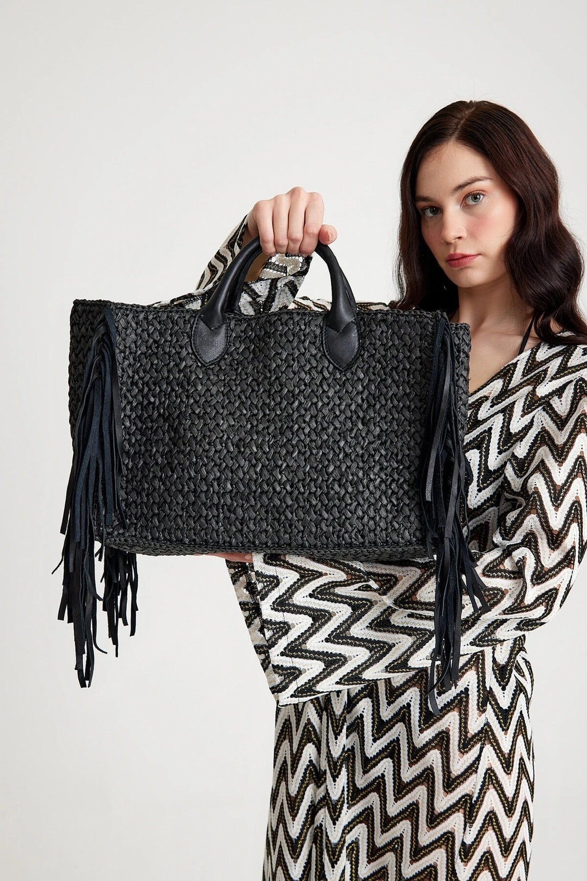 Hera Raffia Tote Bag