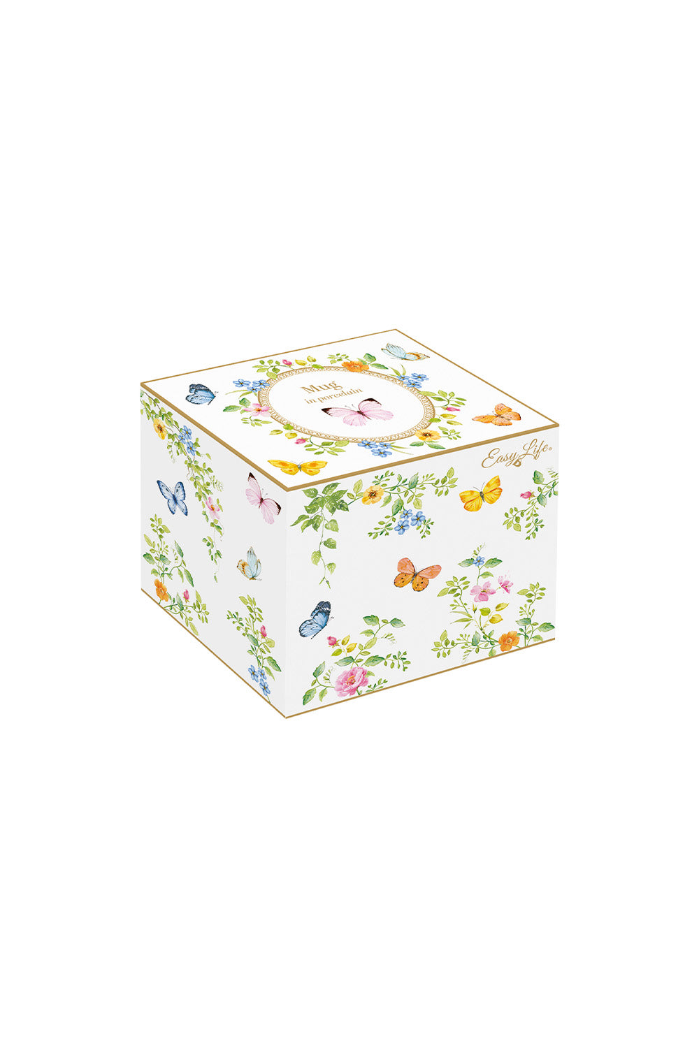 Easy Life-Dancing Butterflies Porselen Fincan-Çay Fincanı-2-milagron.live