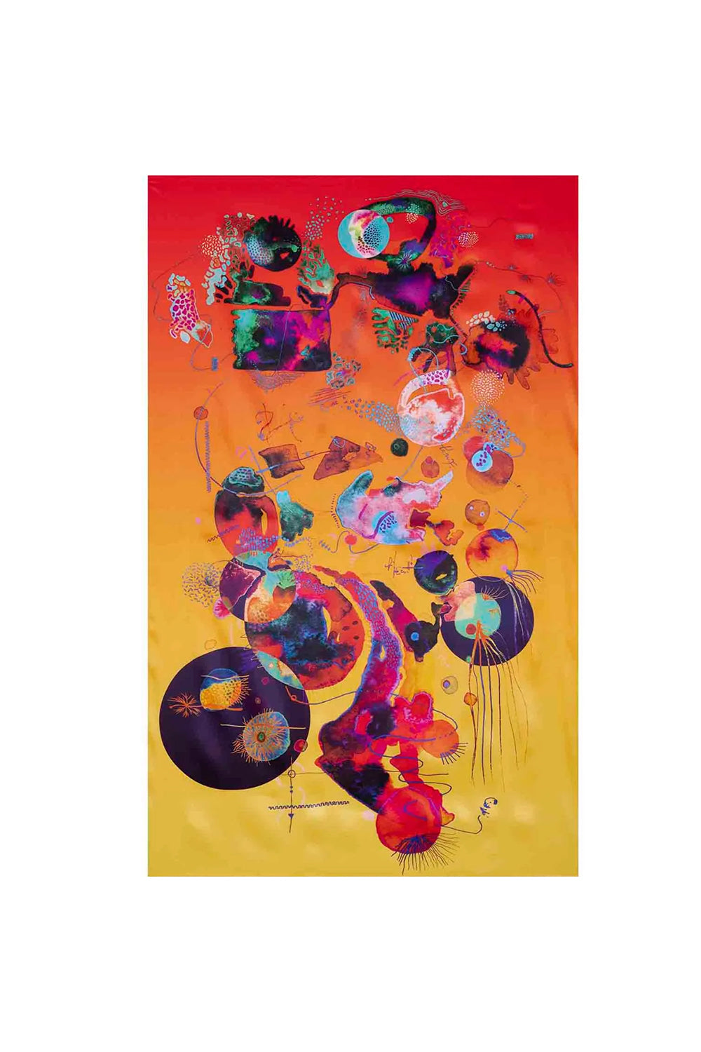 Summer Aqua Dreams Wall Art | 90x140 Cm - 2