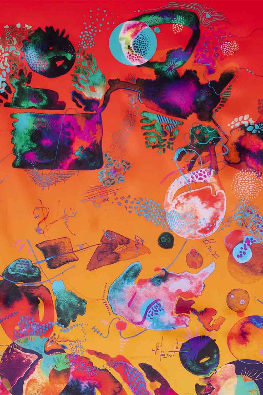 Summer Aqua Dreams Wall Art | 90x140 Cm - 3