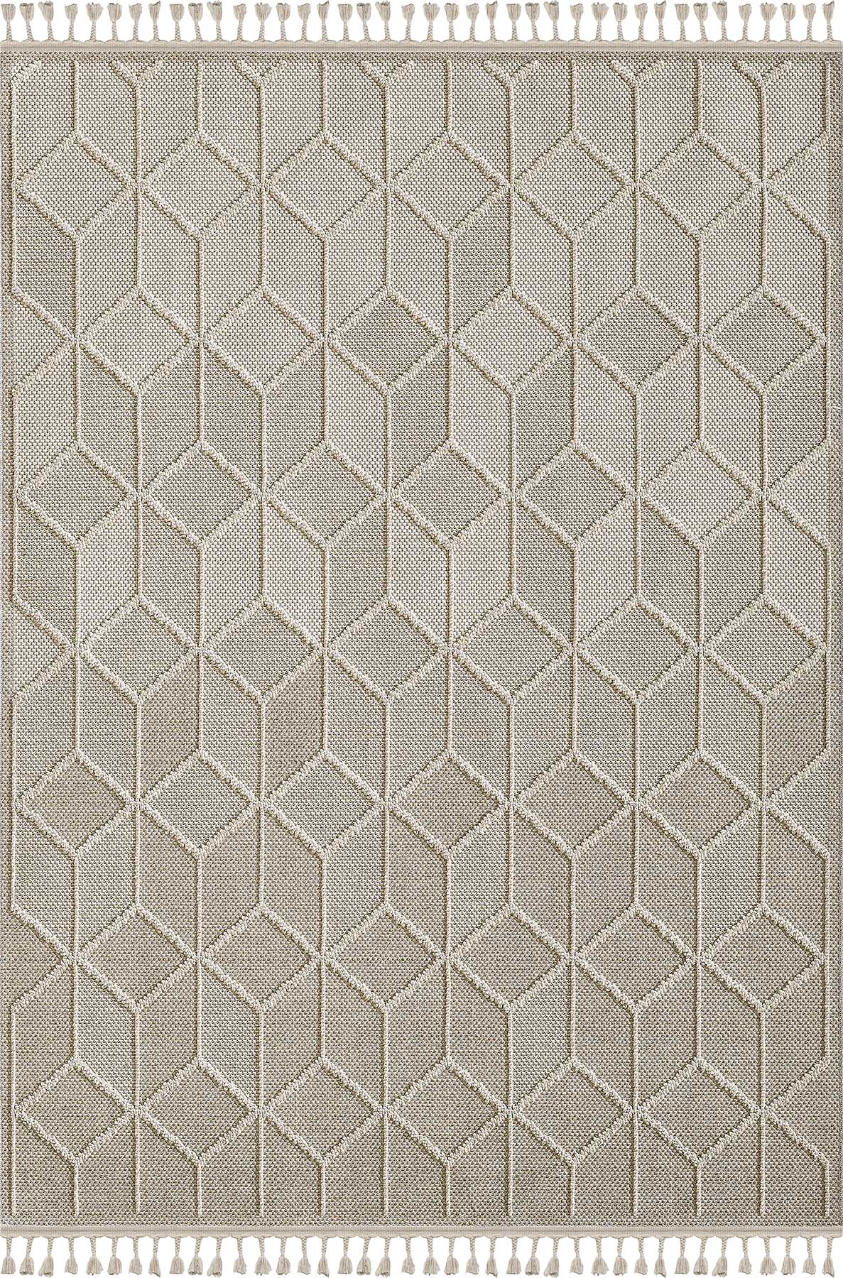 Empera-Verona Grid Bukleli Modern Toz Vermeyen Halı-1-milagron.live