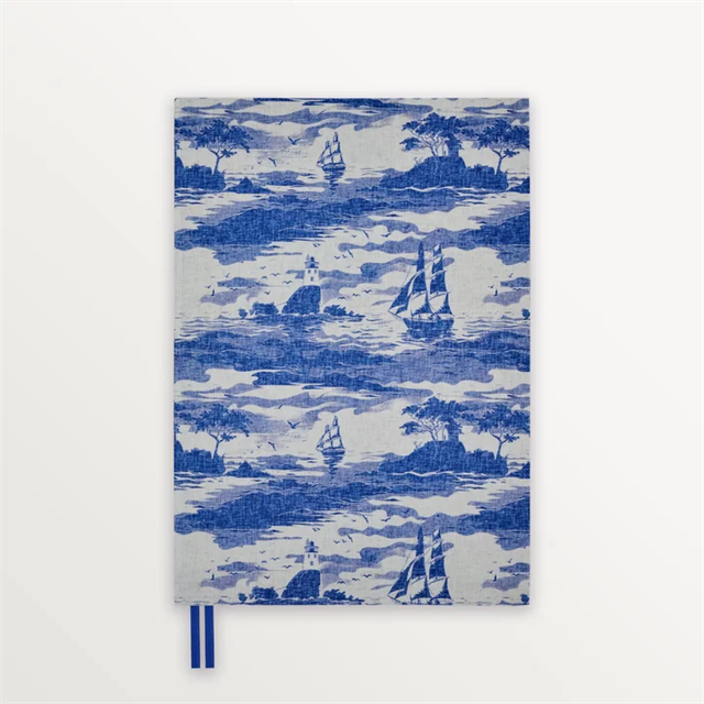 Episode-Episode To The Shore Island Sails A5 Flex Linen Notebook-DEFTER-1-milagron.live