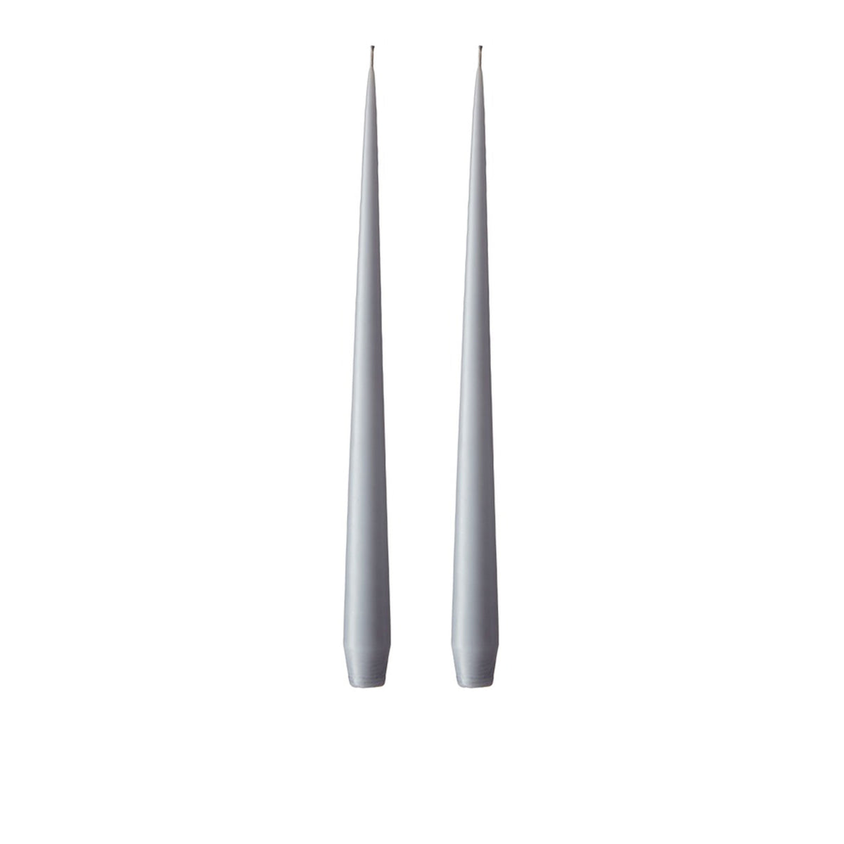 Ester&Erik-Beton Grisi Kokusuz 2'li Konik Mum 32 Cm-Mum-1-milagron.live