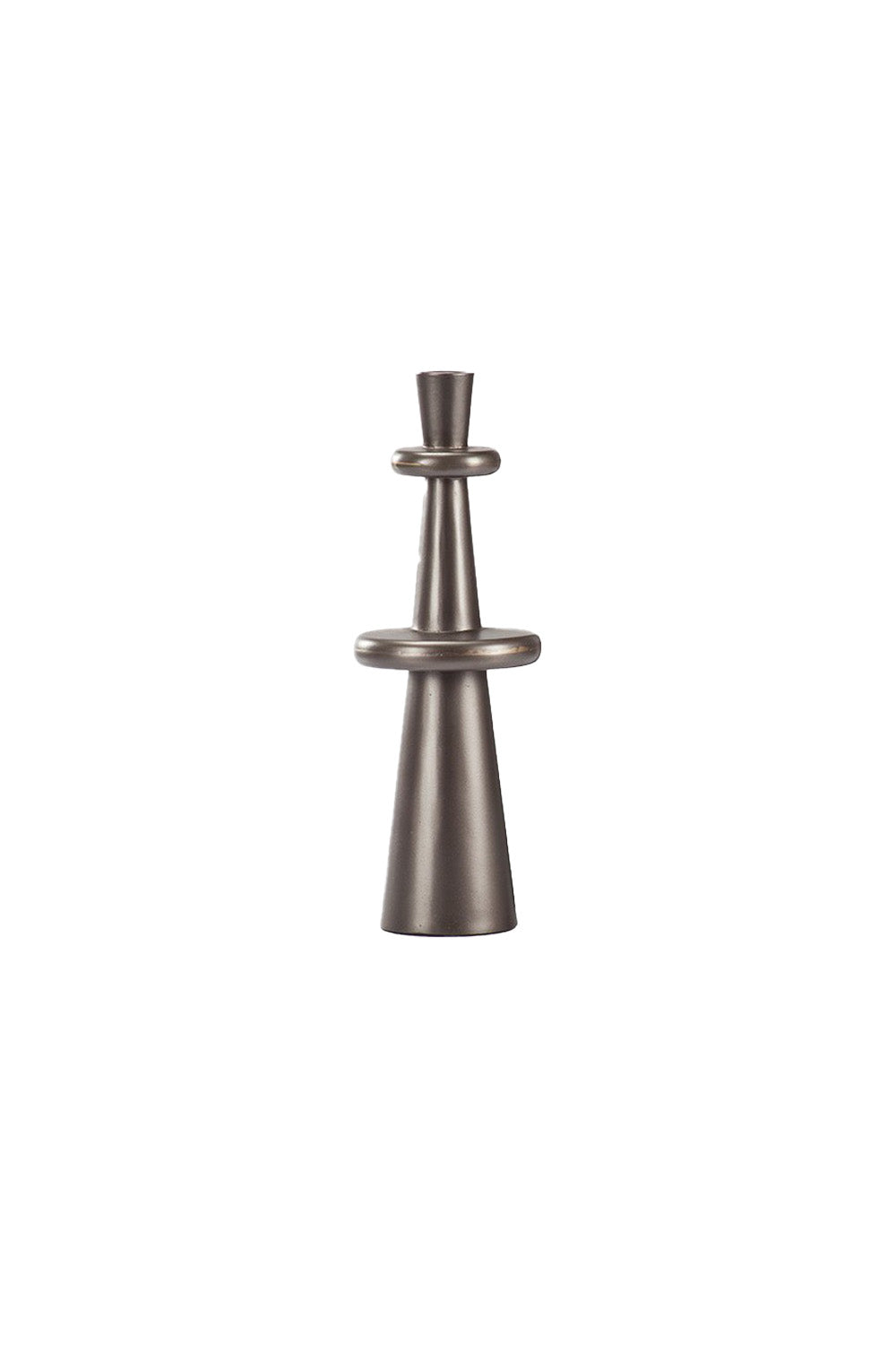 Estetik Decor-Mumluk Pillar Jey – Alüminyum Platin | 36 Cm-Mumluk & Şamdan-1-milagron.live