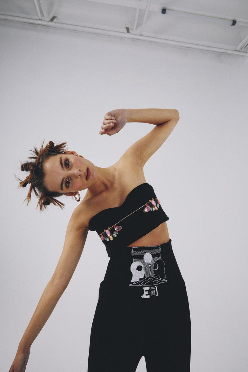 Eudoimonia-Connection Casual & Chic Crops-Top-1-milagron.live