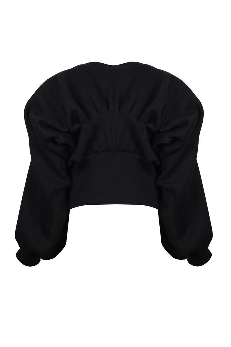 Eudoimonia-Psykhe Scuba Sweat Crop-Top-8-milagron.live