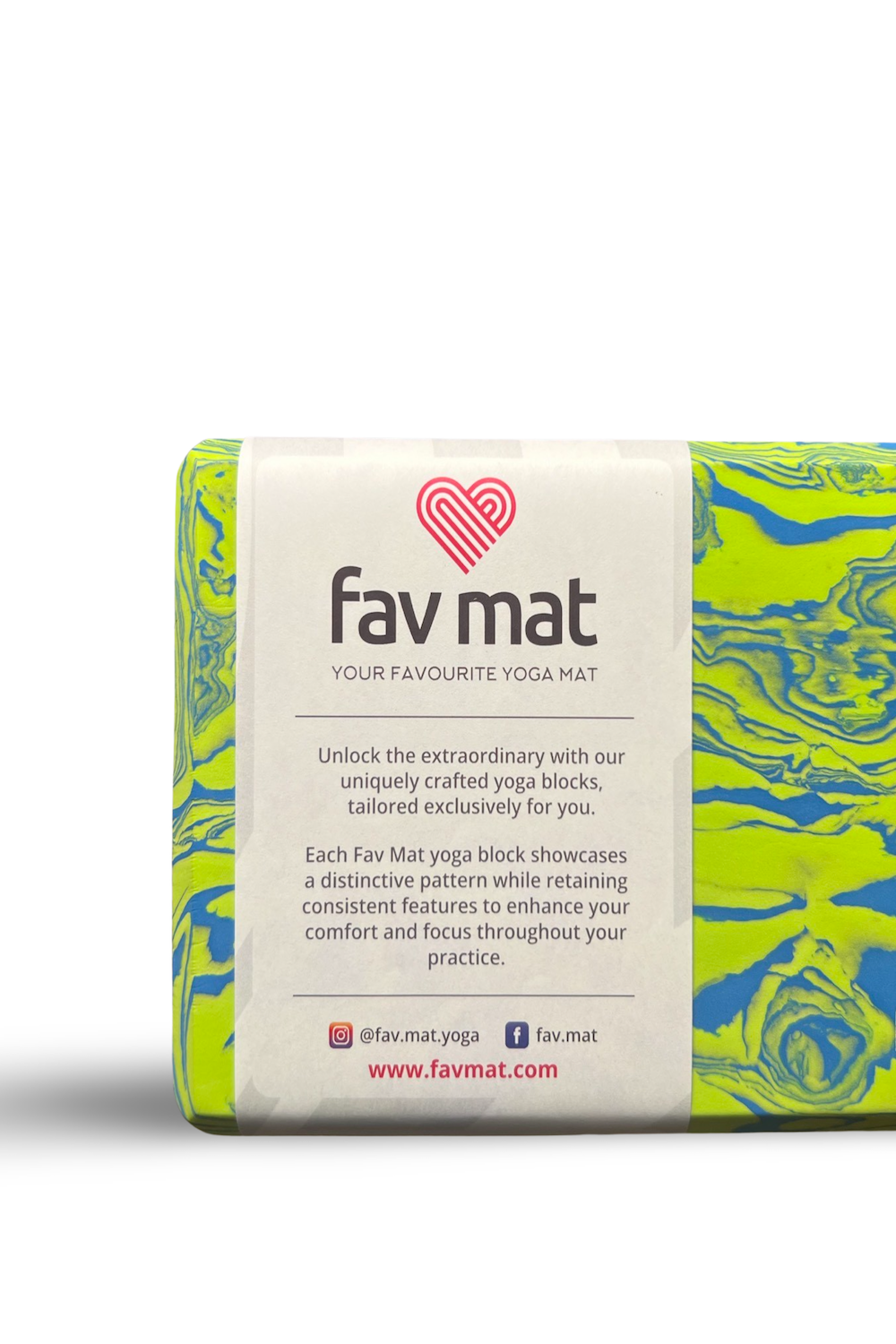 Fav Mat-Premium Sünger Yoga Bloğu - Yeşil-Yoga Blok-1-milagron.live