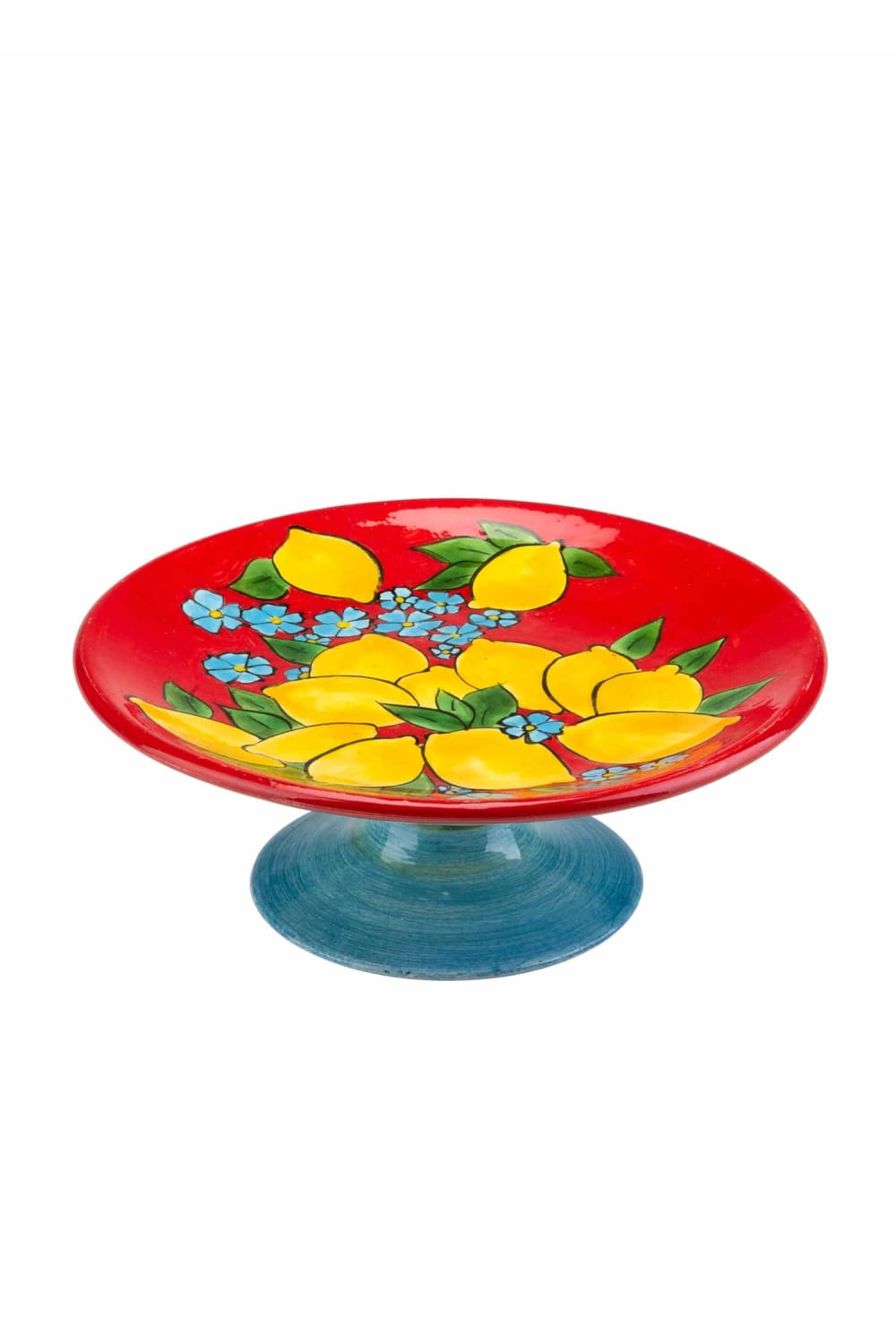 Feeling Good Inside-Amalfi Coast Collection Handmade Kırmızı Ayaklı Pasta Servisi-Sunum Aksesuarları-1-milagron.live