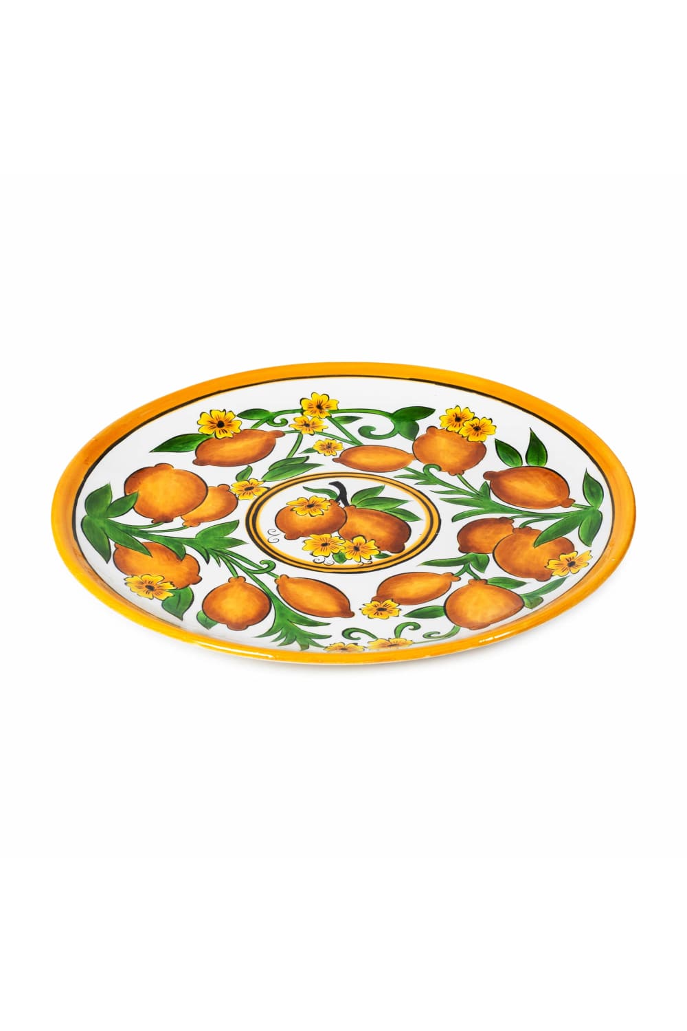 Feeling Good Inside-Amalfi Coast Collection Handmade Seramik Koyu Kahve Yemek Tabağı-Tabak & Kase-2-milagron.live