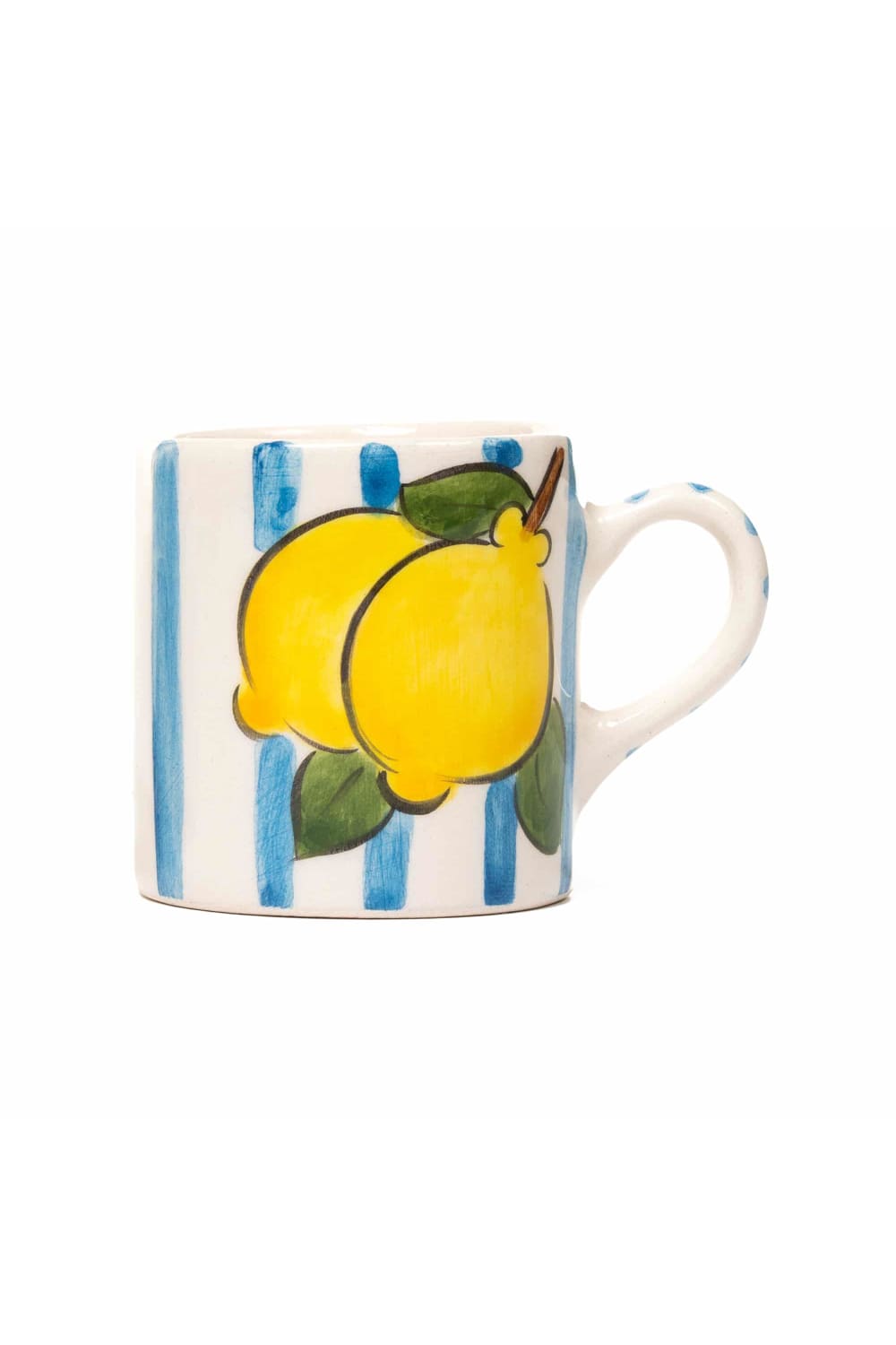 Feeling Good Inside-Baby Blue Lemon Line Handled Coffee Set-Bardak-5-milagron.live