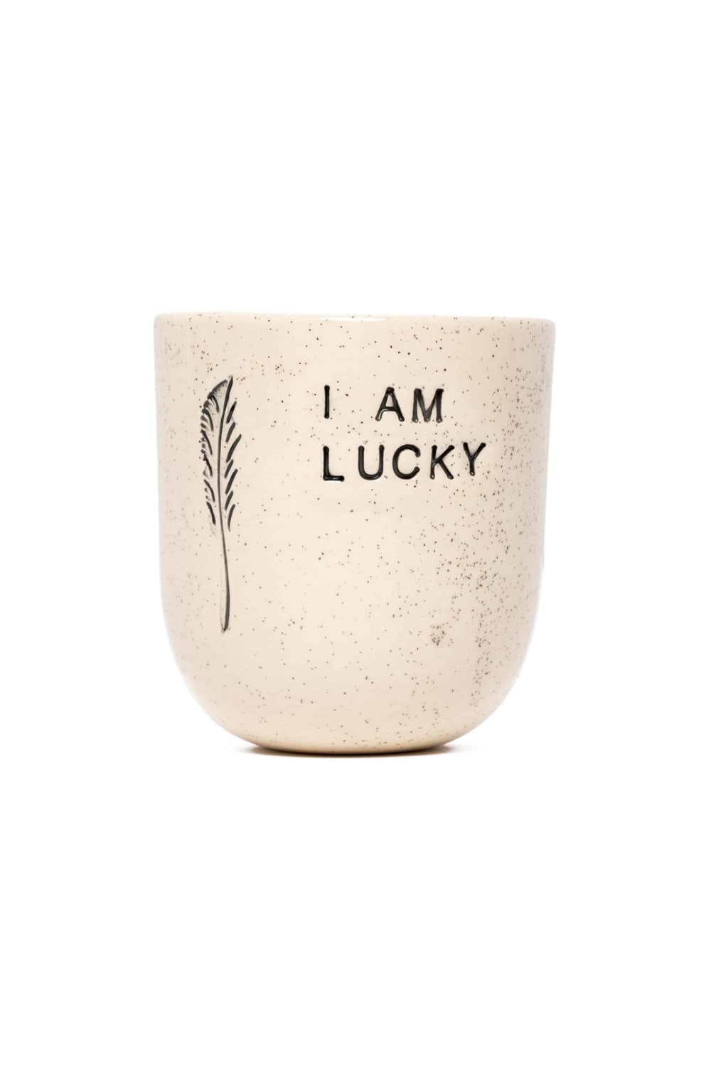 Feeling Good Inside-“ I Am Lucky” Mood Mug-Bardak-1-milagron.live