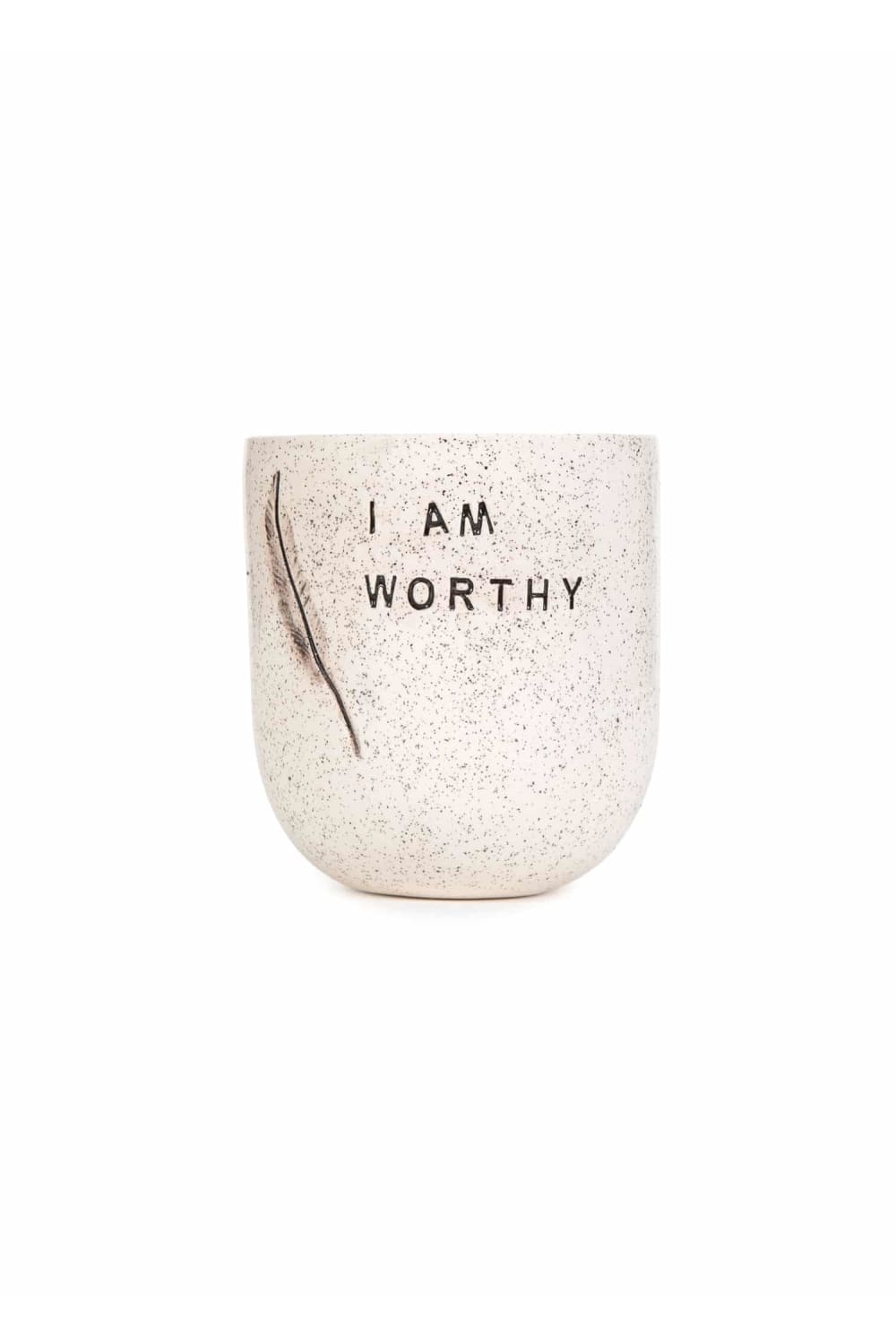 Feeling Good Inside-“ I Am Worthy” Mood Mug-Bardak-1-milagron.live