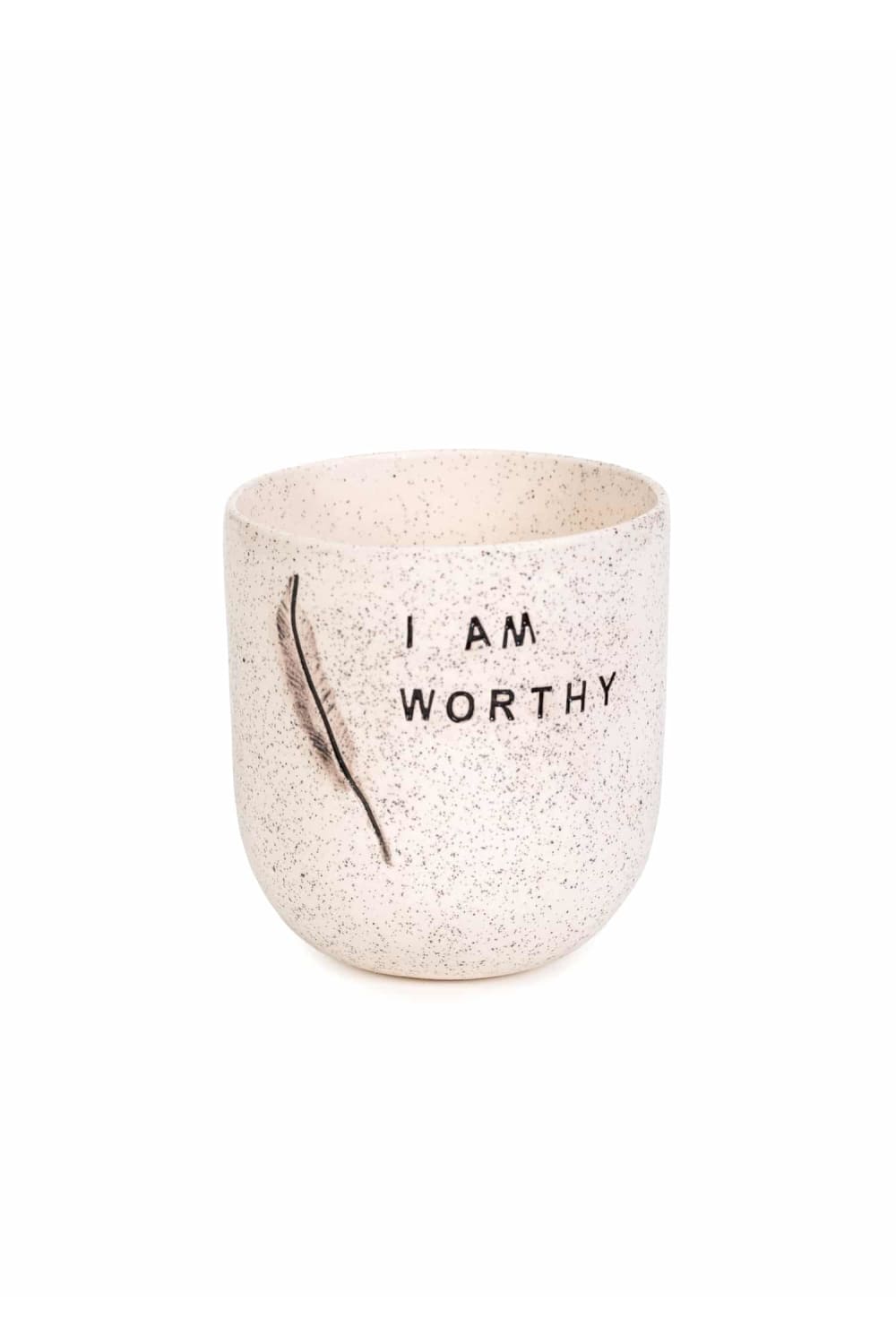 Feeling Good Inside-“ I Am Worthy” Mood Mug-Bardak-2-milagron.live