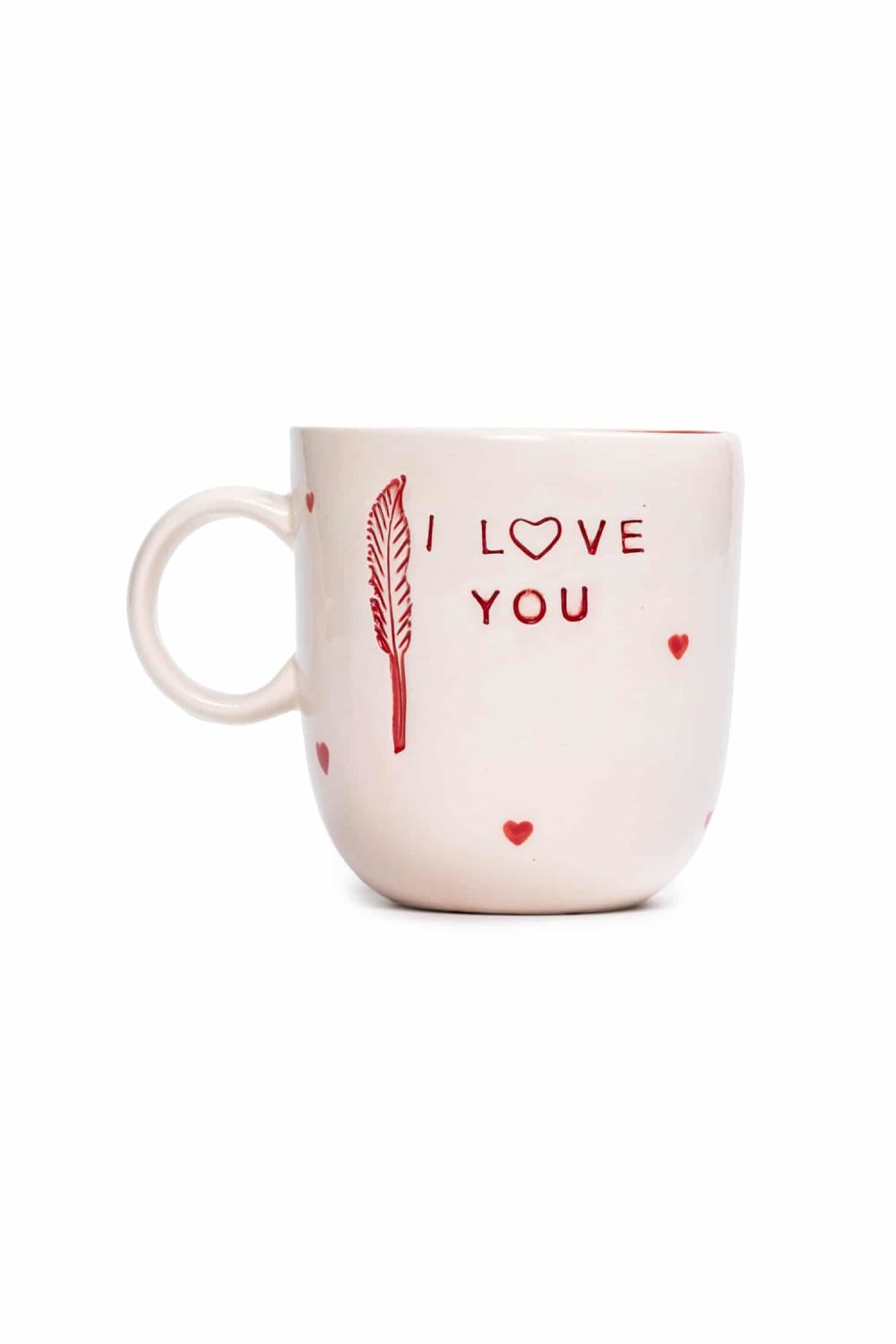 Feeling Good Inside-I Love You Kulplu Kırmızı Mug – L’amour Paris-Bardak-2-milagron.live