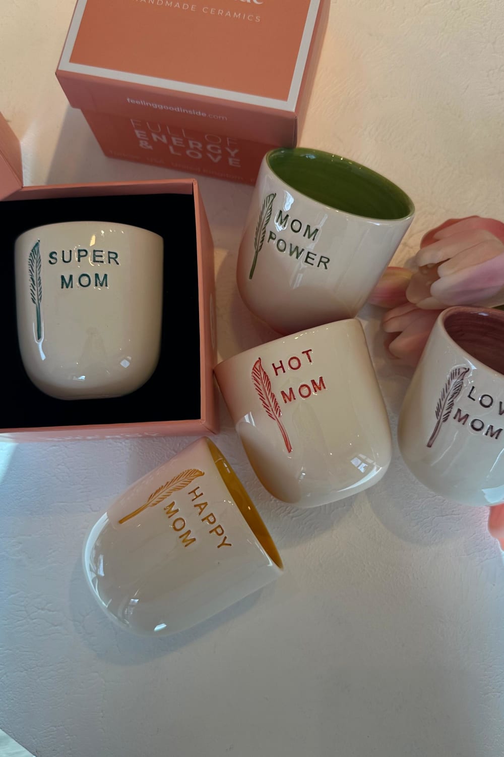 Feeling Good Inside-Mom Power Mug – Özel Hediye Kutulu-Bardak-2-milagron.live