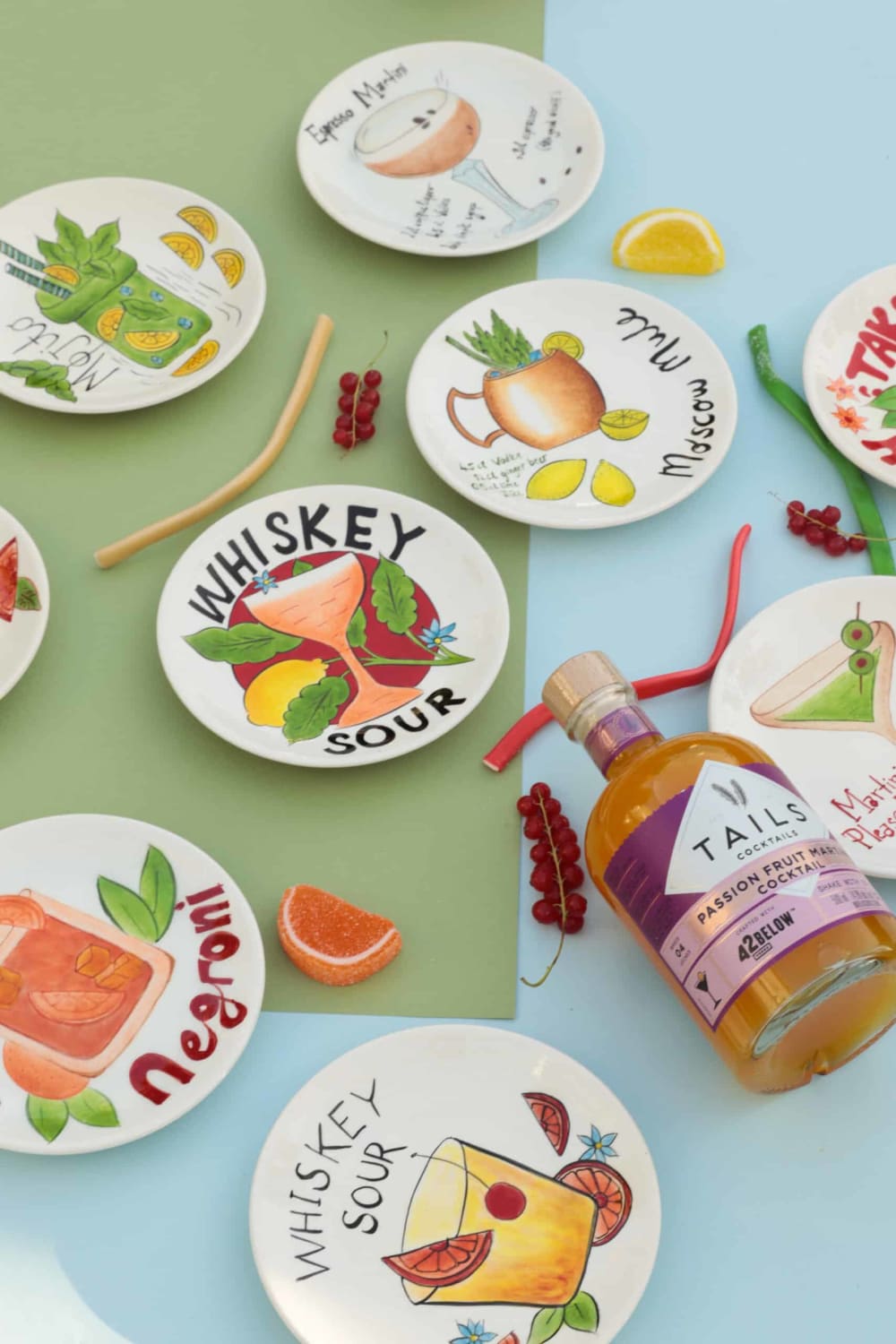Feeling Good Inside-Pop-up Cocktail Collection Handmade Seramik Martini Please Kokteyl Tabağı-Tabak & Kase-3-milagron.live