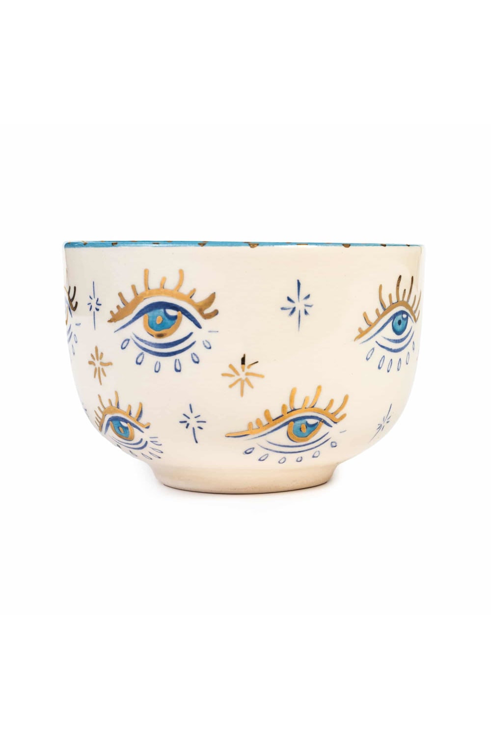 Feeling Good Inside-Signature Eye Handmade Ceramic Bowl-Tabak & Kase-2-milagron.live