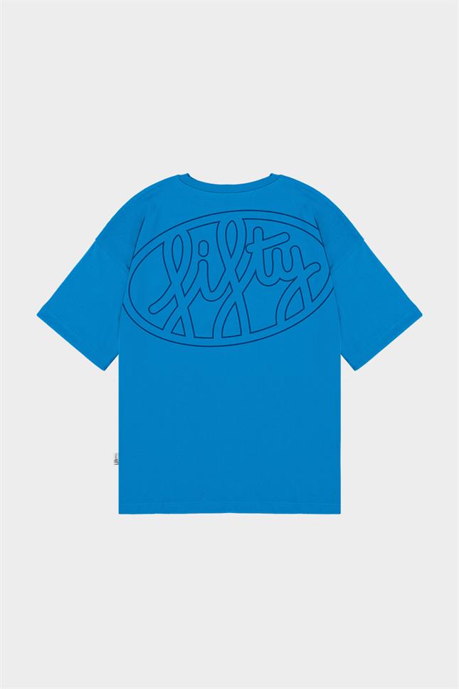 Fifty Pieces-Canlı Mavi Core Düşük Omuzlu T-Shirt-T-Shirts-6-milagron.live