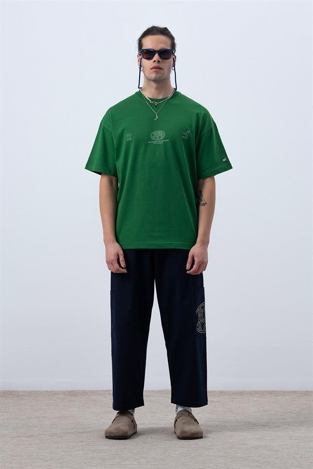 Fifty Pieces-Canlı Yeşil Core Düşük Omuzlu T-Shirt-T-Shirts-5-milagron.live