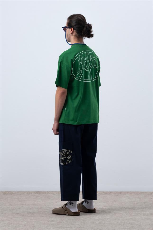 Fifty Pieces-Canlı Yeşil Core Düşük Omuzlu T-Shirt-T-Shirts-8-milagron.live