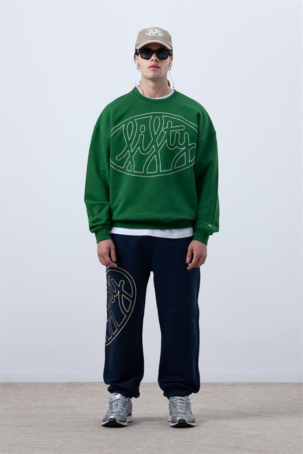 Fifty Pieces-Canlı Yeşil Core Oversize Sweatshirt-Sweatshirts & Hoodies-1-milagron.live
